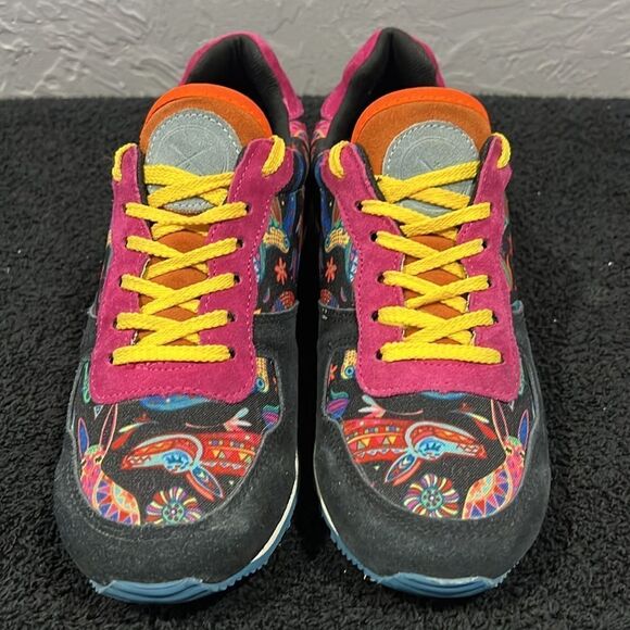 🔥 INKKAS Jogger Zocalo Suede Leather Designer Sneakers  -RARE- Women Sz 9 - EUC - Picture 4 of 15